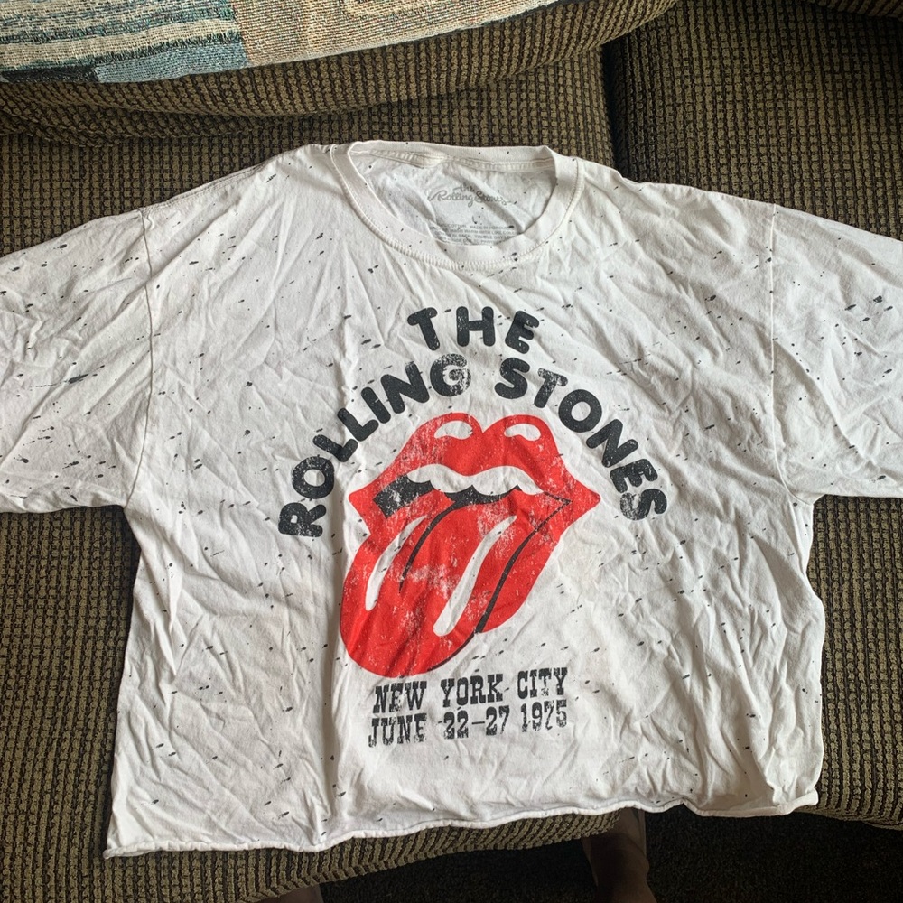 Cropped band tee